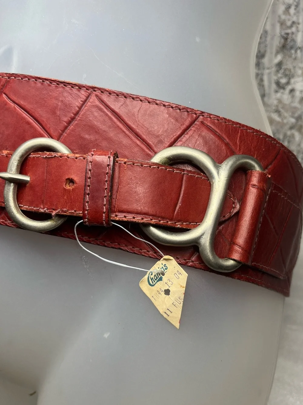 Locomotive by Doppia Vita:NEW Leather Belt Italy Sz 100
